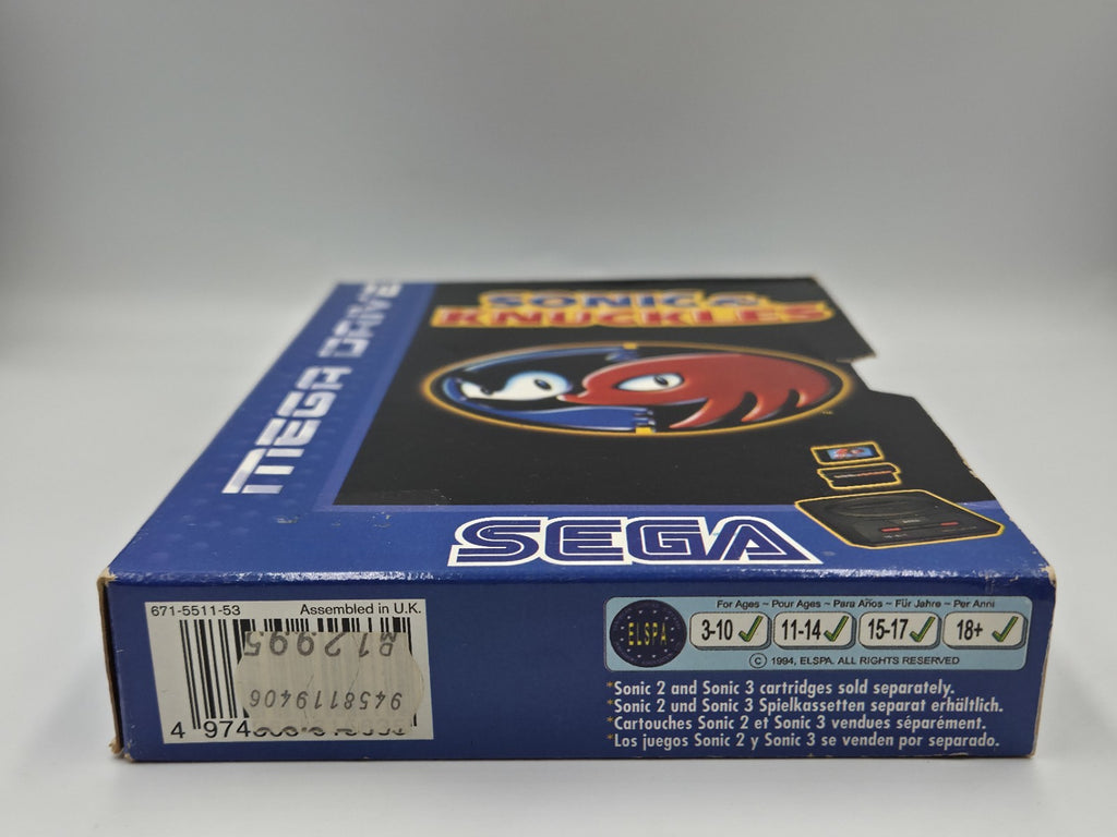 Sega Mega Drive Spiel Sonic & Knuckles mit OVP und Anleitung Multi Language 