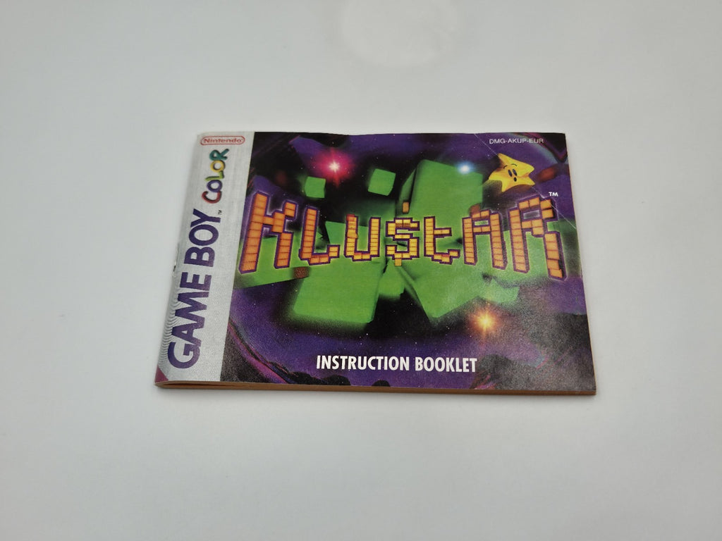 Nintendo Game Boy Color Spiel Klustar mit OVP und Anleitung EUR