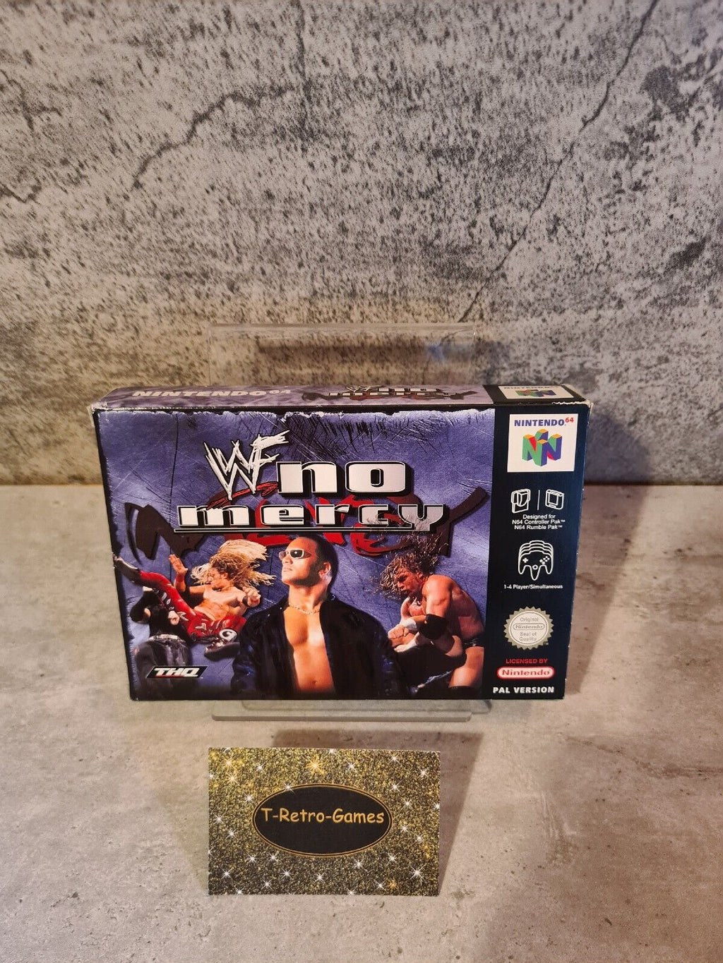 N64 Nintendo 64 WWF No Mercy mit OVP und Anleitung EUR - T-Retro-Games 