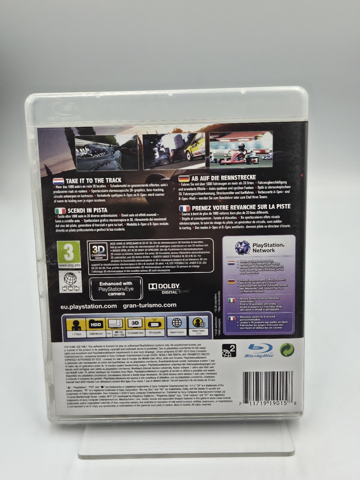 PS3 Playstation 3 Spiel Gran Turismo 5 mit OVP und Anleitung Multilingual