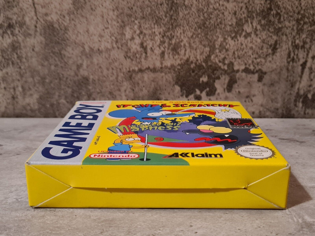 Game Boy Classic Spiel The Simpsons Itchy & Scratchy mit OVP und Anleitung EUR - T-Retro-Games 