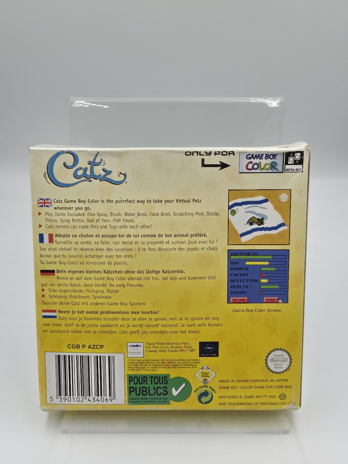 Nintendo Game Boy Color Catz mit OVP und Anleitung EUR