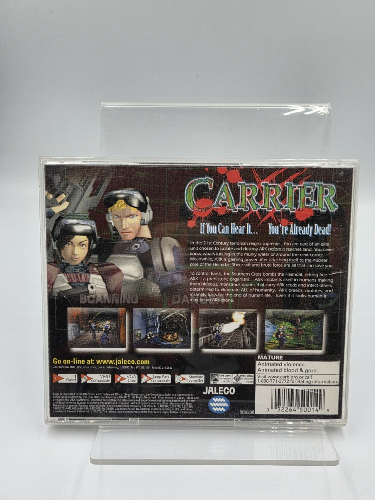 Sega Dreamcast Carrier mit OVP und Anleitung NTSC-U/C 