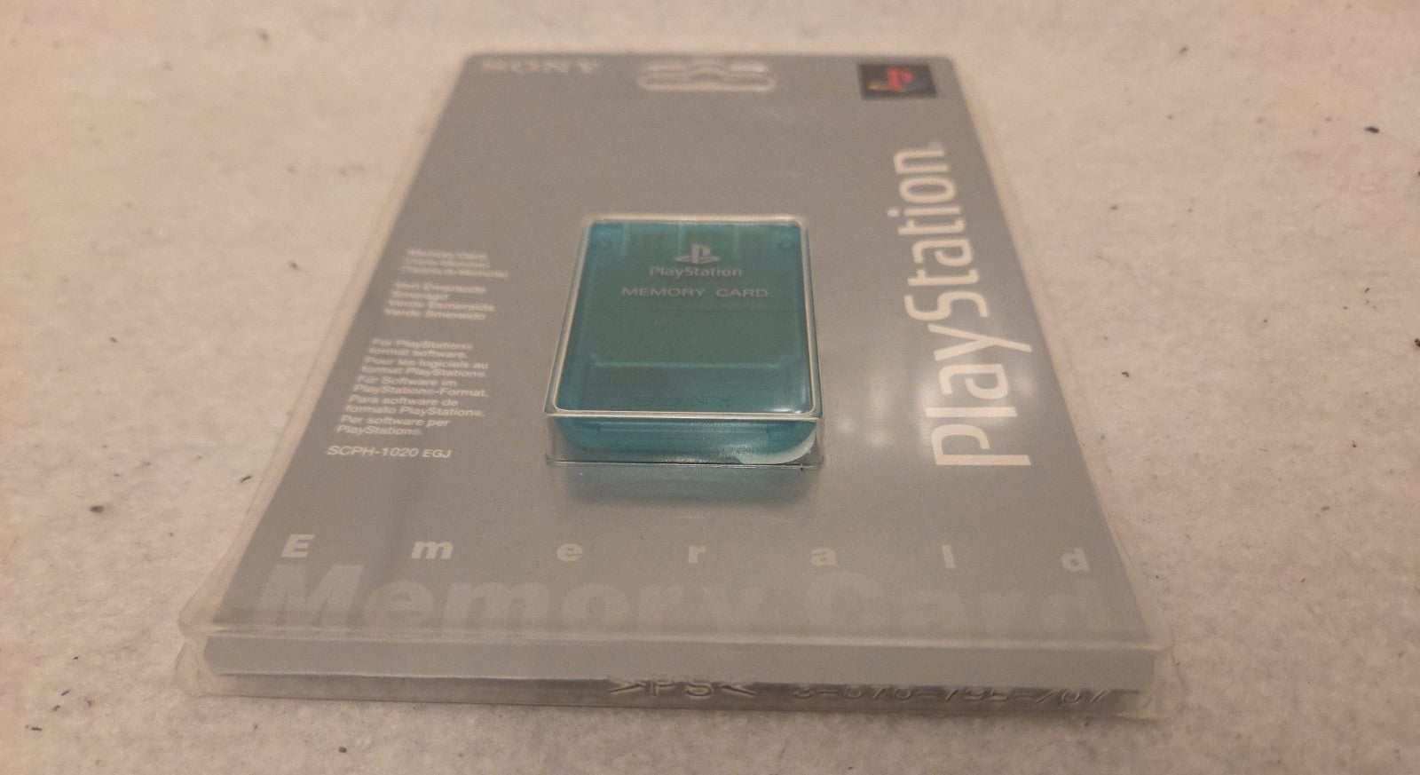 PS1 Sony Playstation Memory Card Sealed Neu New Smaragd SCPH-1020 