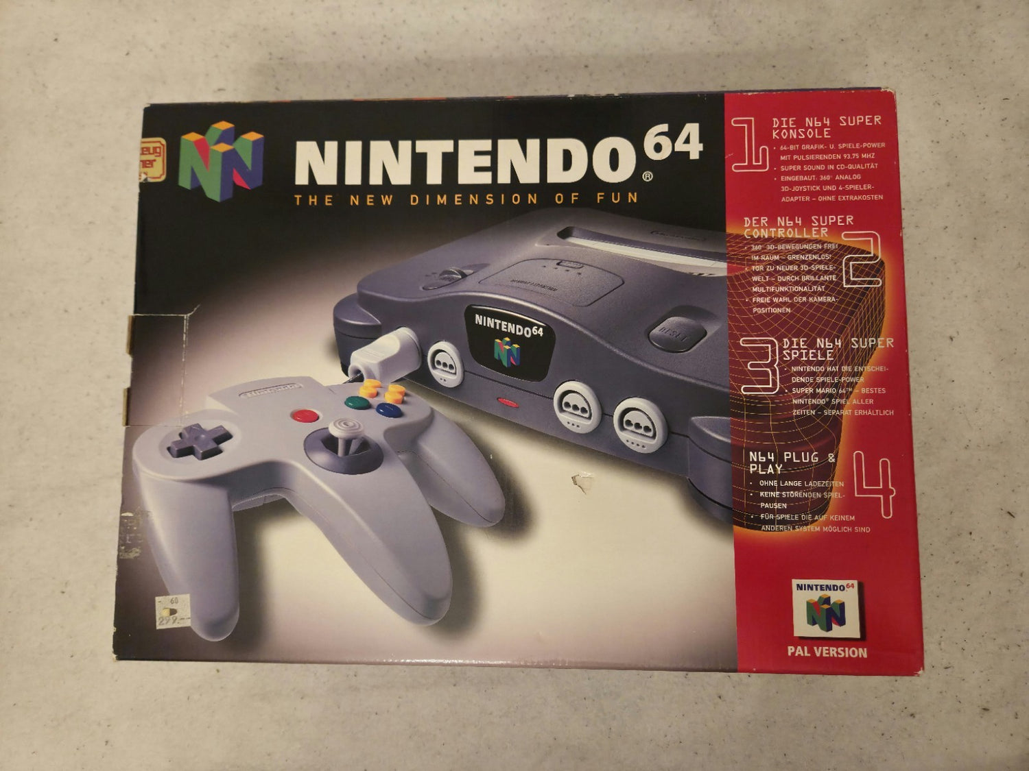 N64 Nintendo 64 Schwarz Black Konsole Console OVP 