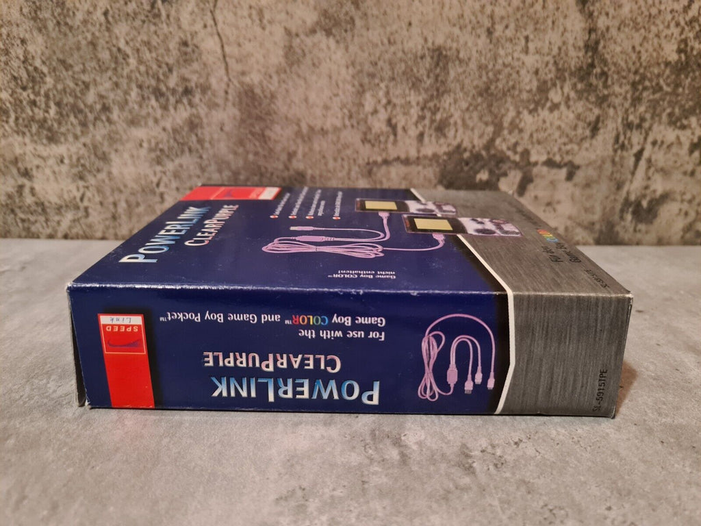 Nintendo Game Boy Classic PowerLink ClearPurple Cable Kabel - T-Retro-Games 