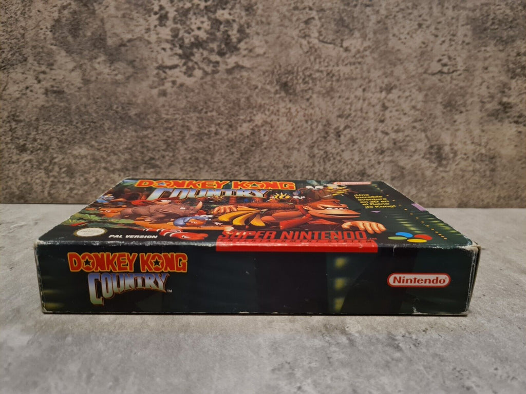 SNES Super Nintendo Donkey Kong Country mit OVP und Anleitung ESP - T-Retro-Games 