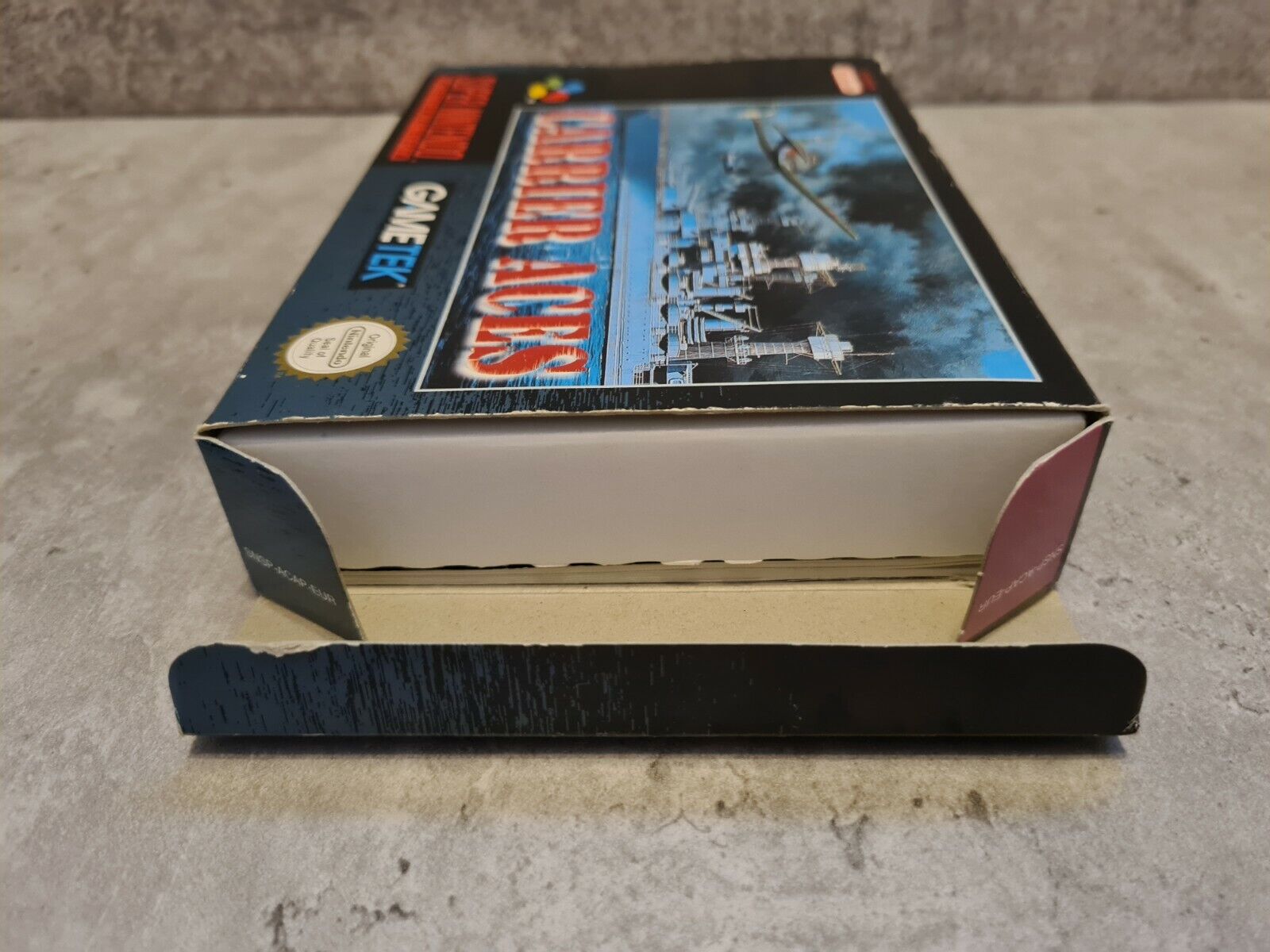 SNES Super Nintendo Carrier Aces mit OVP und Anleitung EUR - T-Retro-Games 