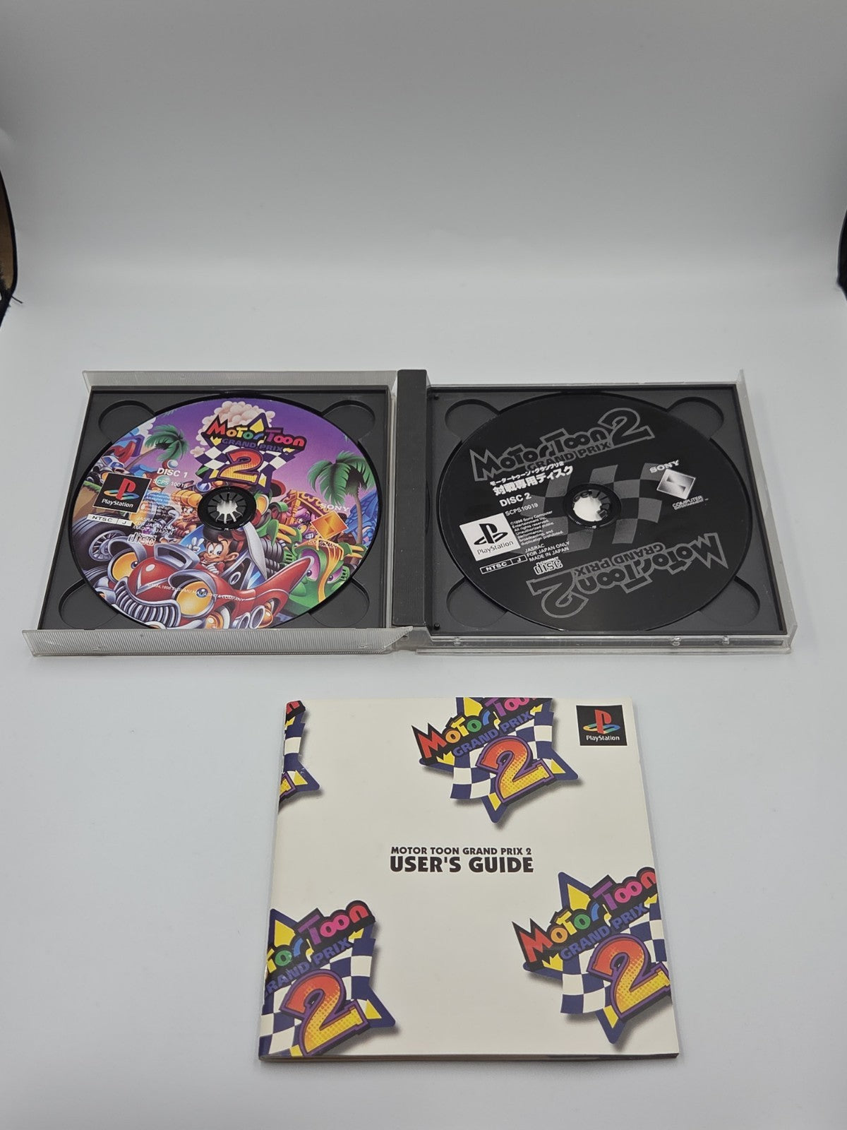 PS1 Playstation 1 Motor Toon Grand Prix 2 mit OVP Anleitung NTSC-J Japan 2 Discs