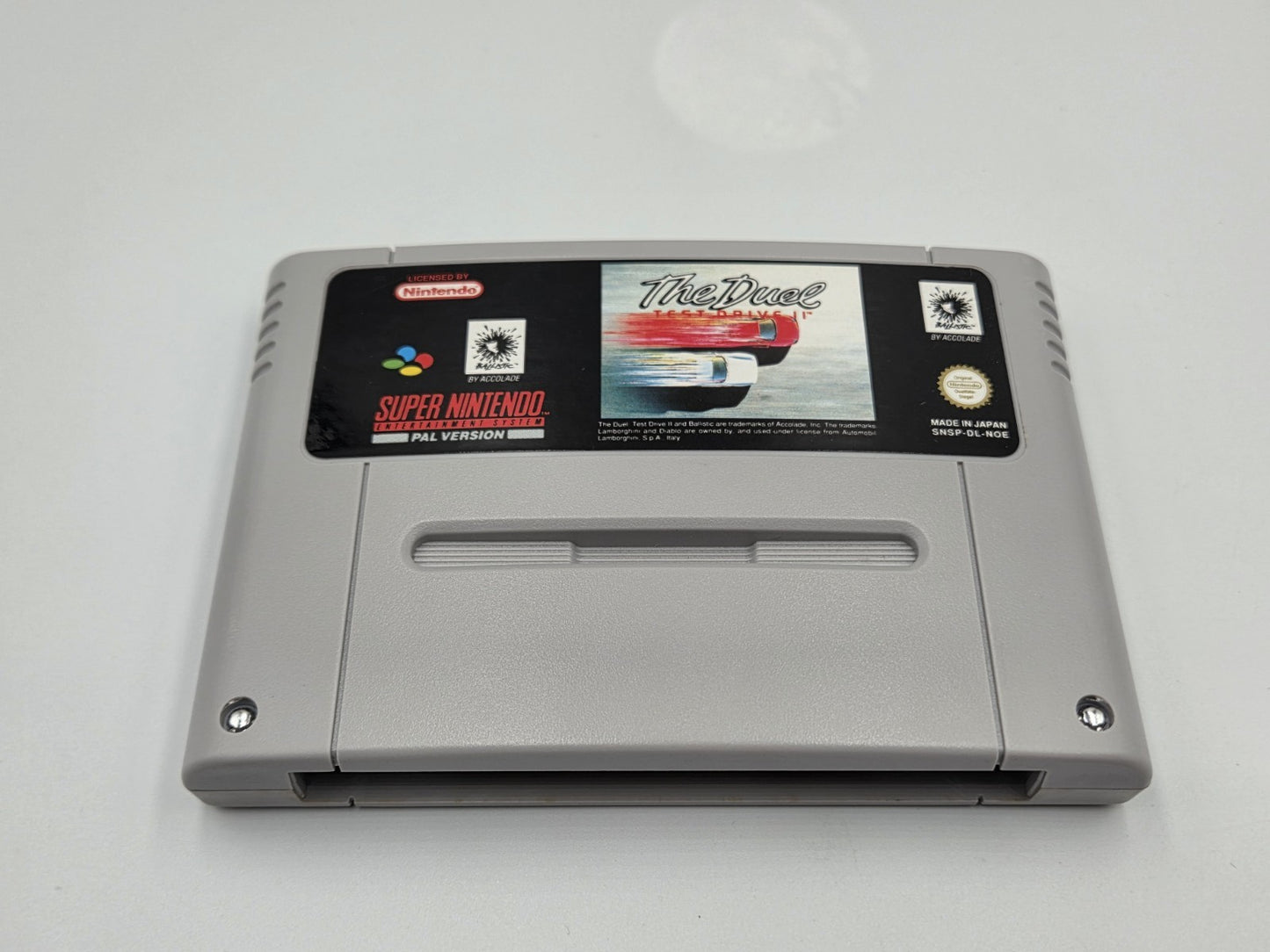 SNES Super Nintendo The Duel Test Drive II mit OVP und Anleitung NOE