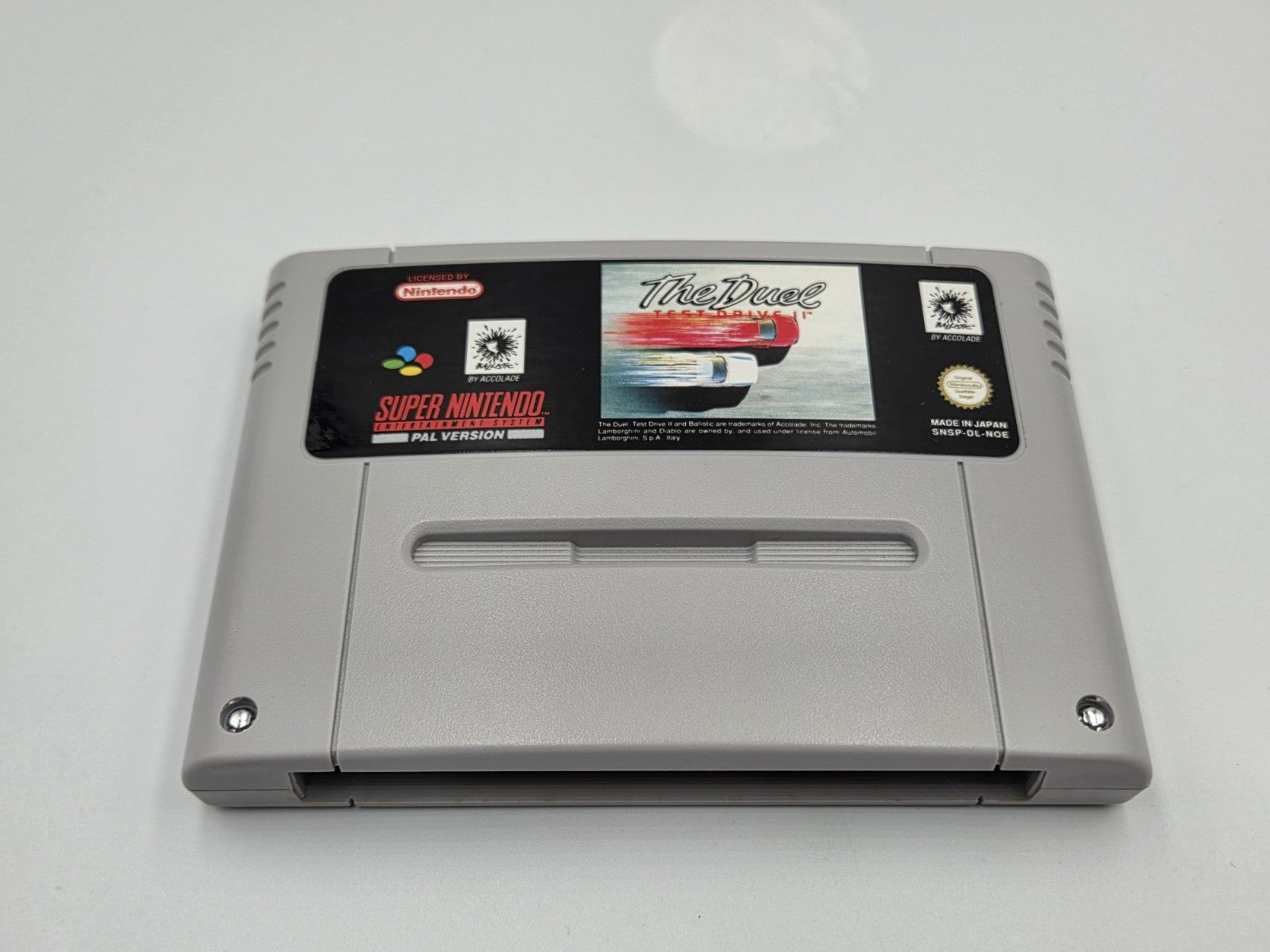 SNES Super Nintendo The Duel Test Drive II mit OVP und Anleitung NOE