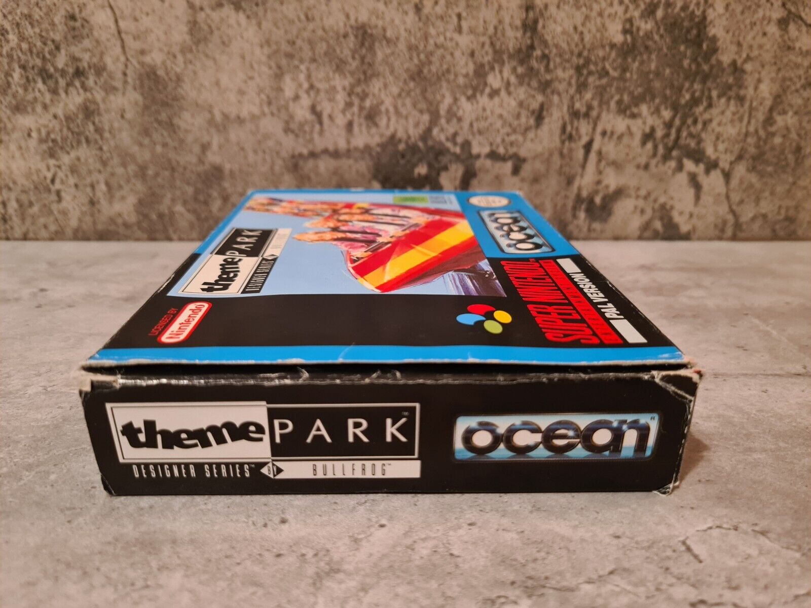 SNES Super Nintendo Theme Park World mit OVP und Anleitung NOE - T-Retro-Games 