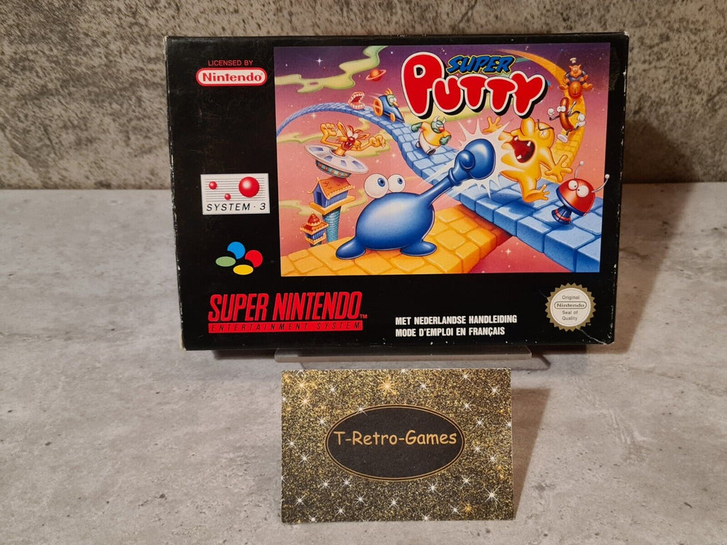 SNES Super Nintendo Super Putty mit OVP und Anleitung FAH - T-Retro-Games 