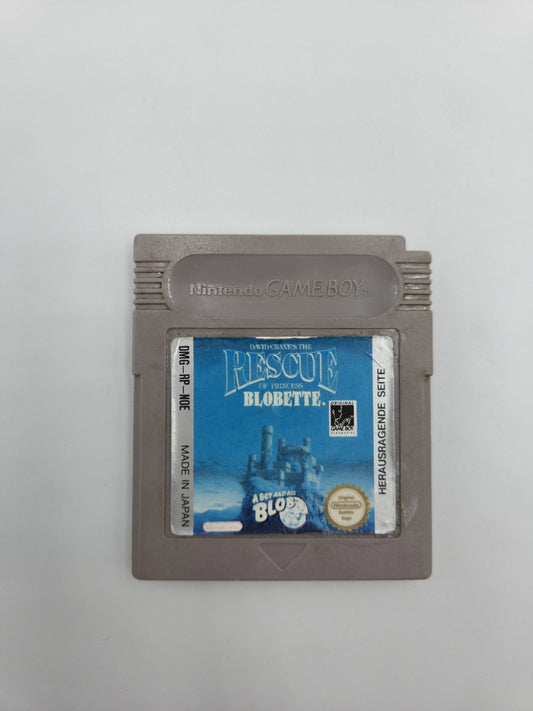 Game Boy Classic Spiel David Cranes The Rescue of Princess Blobette Modul NOE