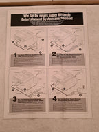 SNES Super Nintendo Anschlussplan Poster Deutsch NOE 1991 - T-Retro-Games 
