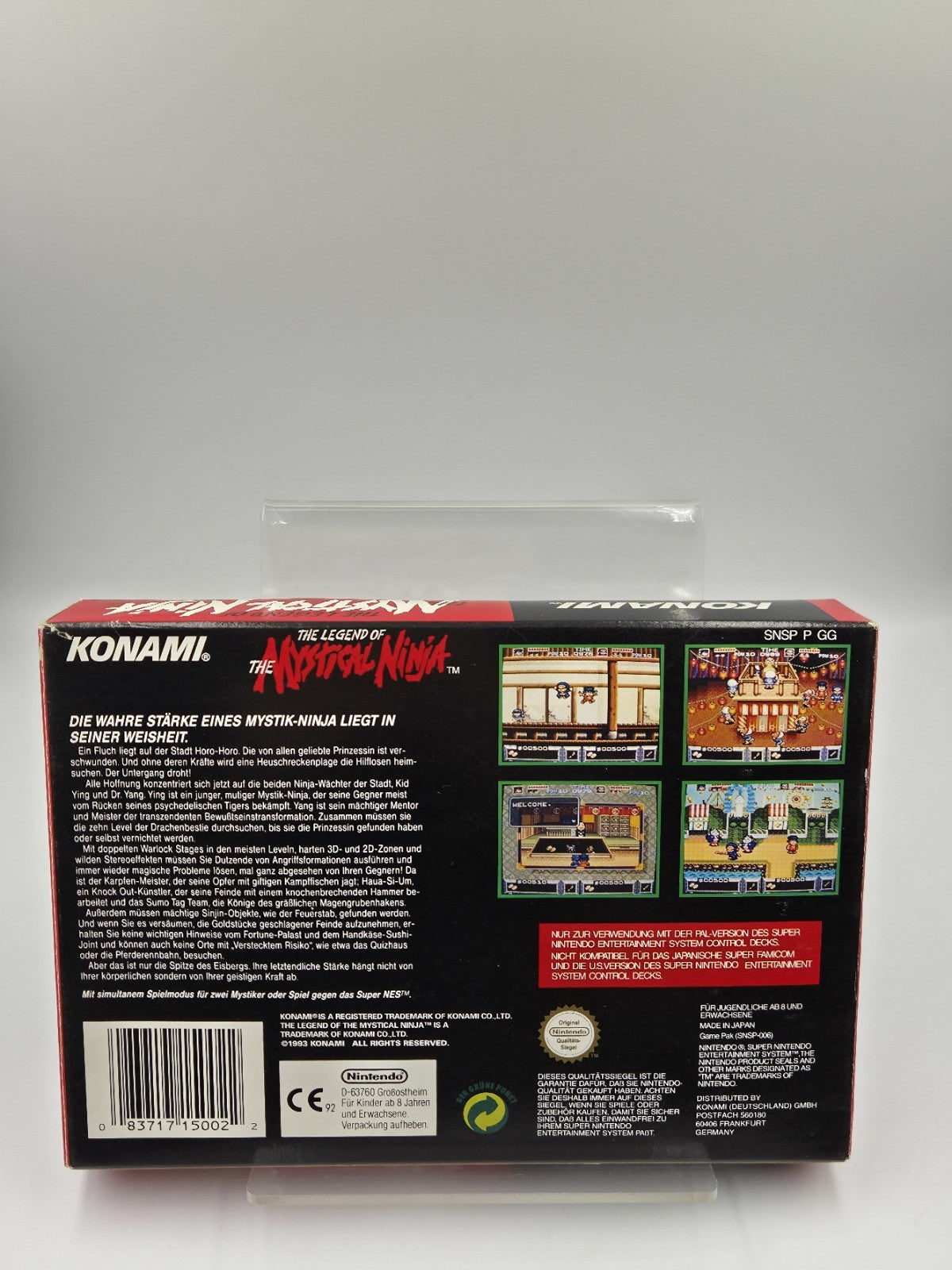 Super Nintendo The Legend of The Mystical Ninja mit OVP und Anleitung NOE/SFRG