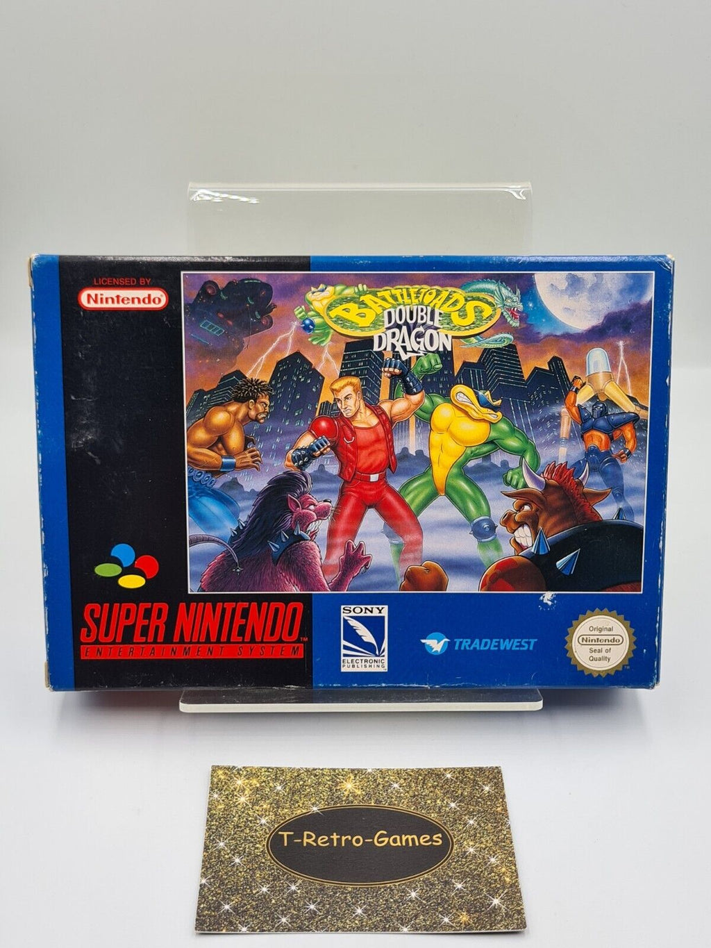 SNES Super Nintendo Battletoads Double Dragon mit OVP und Anleitung UKV - T-Retro-Games 