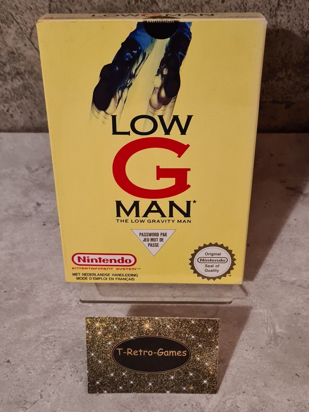 Nintendo NES Low G Man mit OVP und Anleitung FAH - T-Retro-Games 