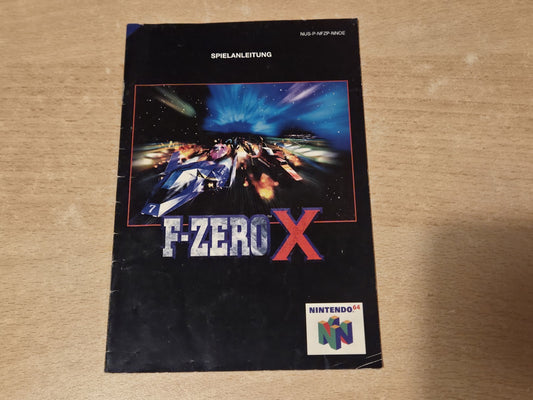 N64 Nintendo 64 F-Zero X Spielanleitung Instruction Booklet NOE