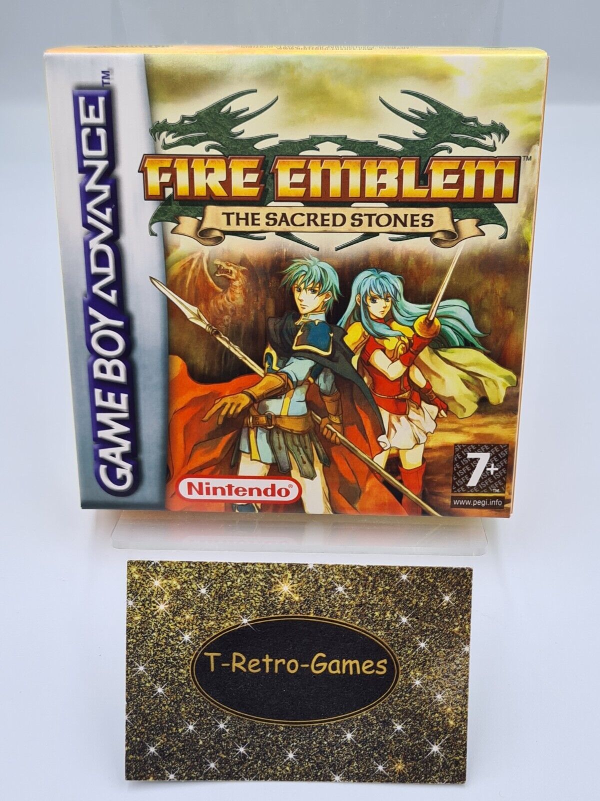 Nintendo Game Boy Advance Fire Emblem The Sacred Stones Display Box Only - T-Retro-Games 