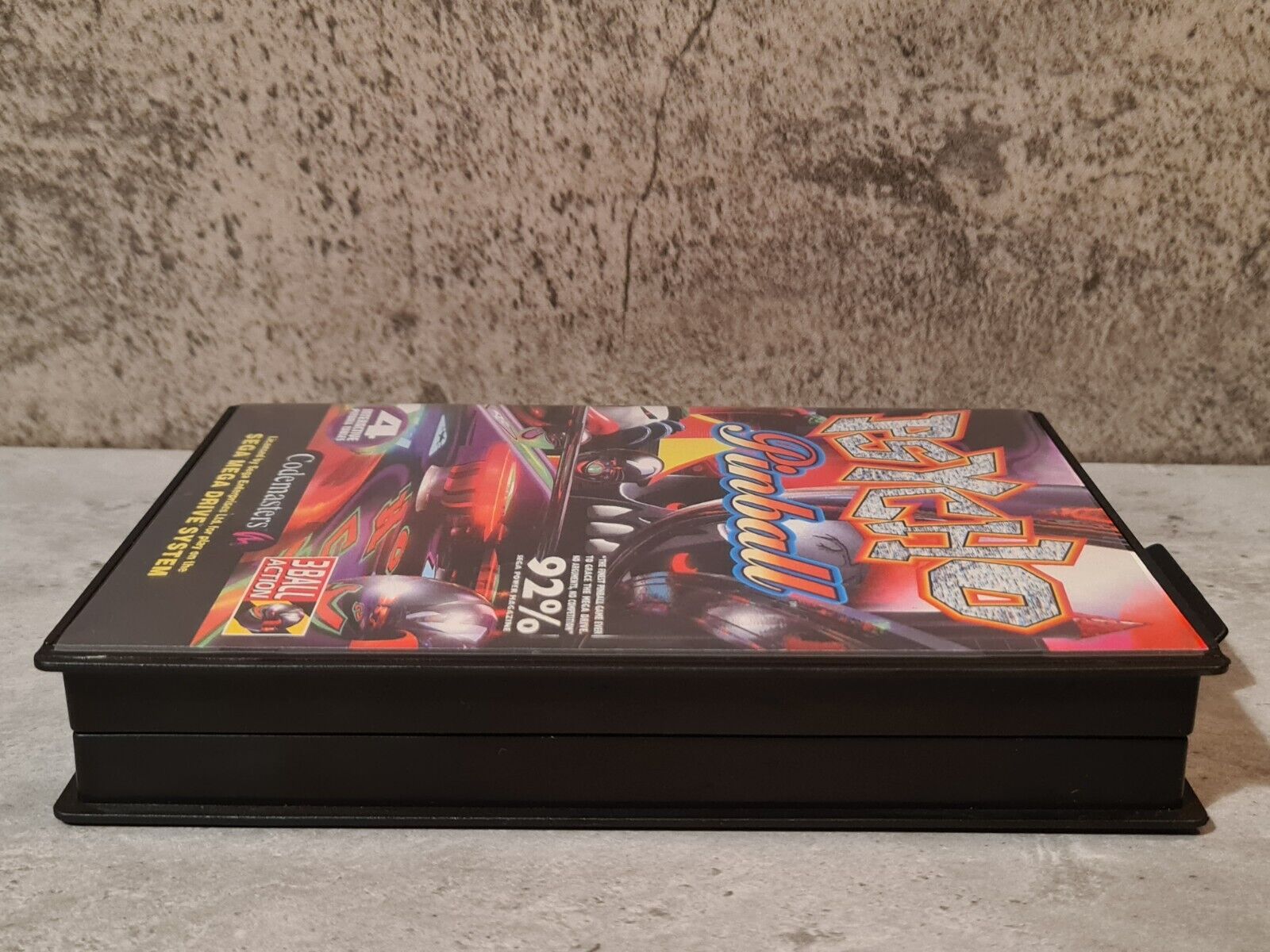 Sega Mega Drive Psycho Pinball mit OVP und Anleitung Multi Language Pappschuber - T-Retro-Games 