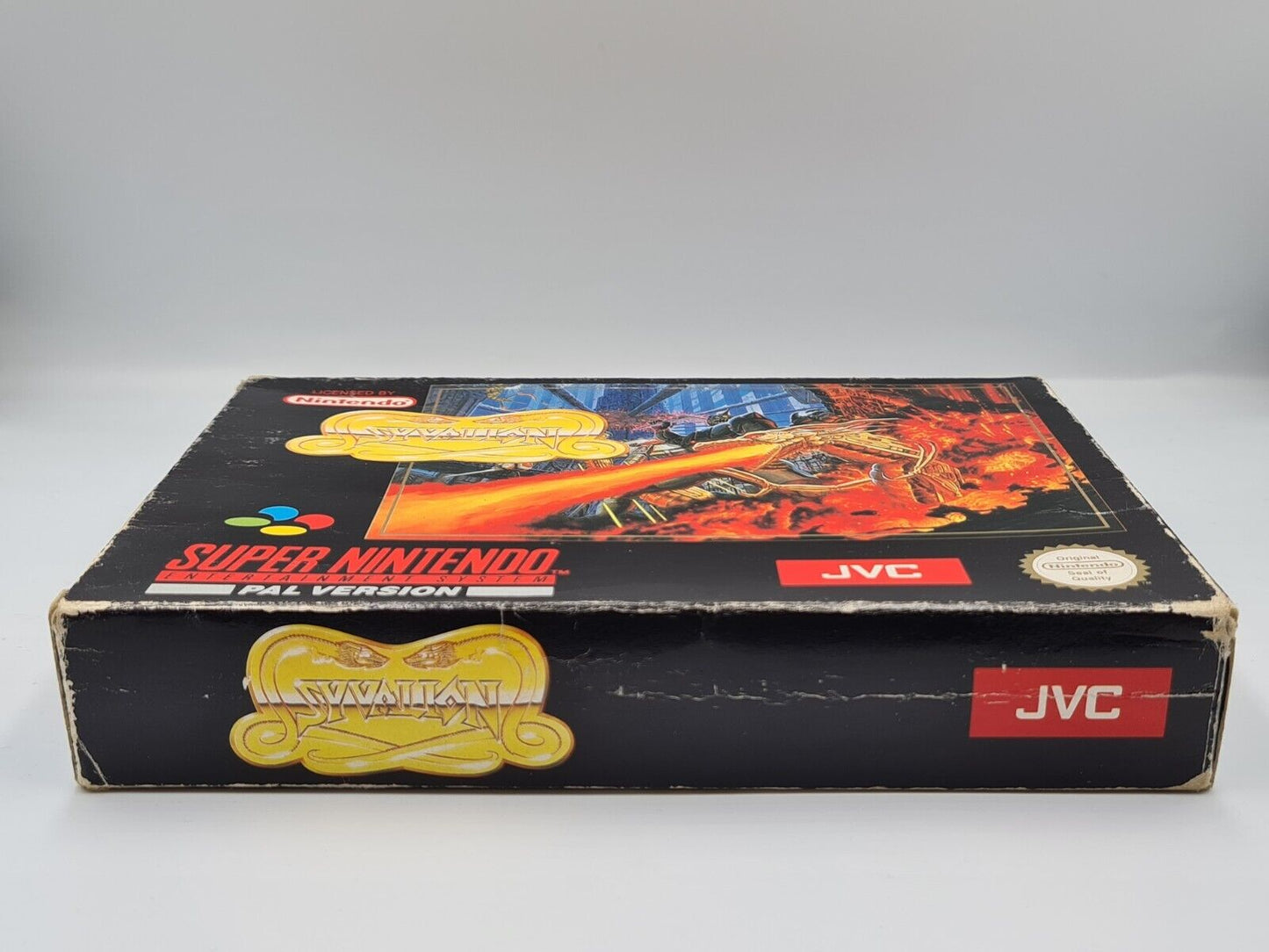 SNES Super Nintendo Syvalion mit OVP und Anleitung ESP - T-Retro-Games 