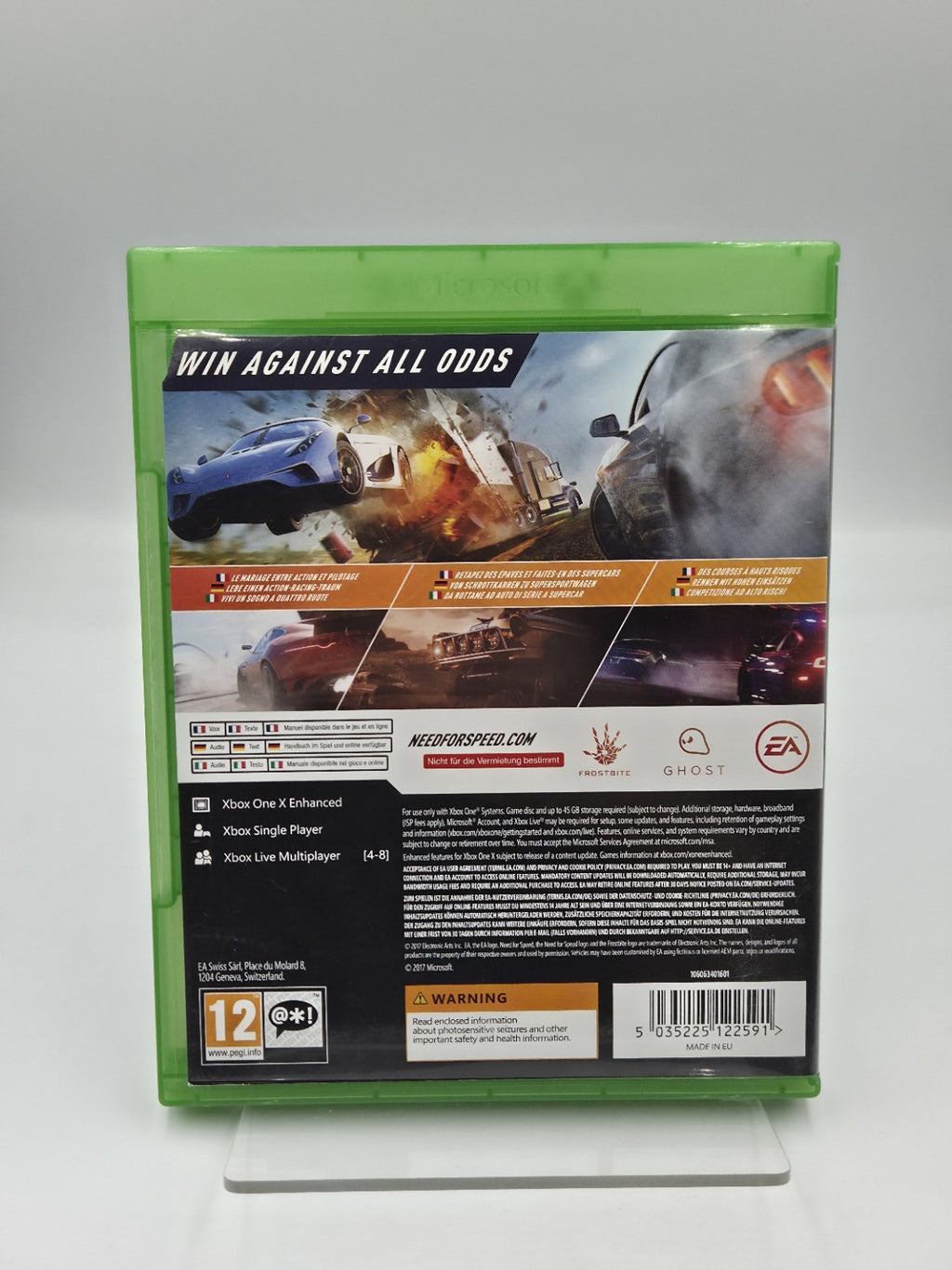 XBOXOne Spiel Need For Speed Payback mit OVP und Anleitung Multilingual