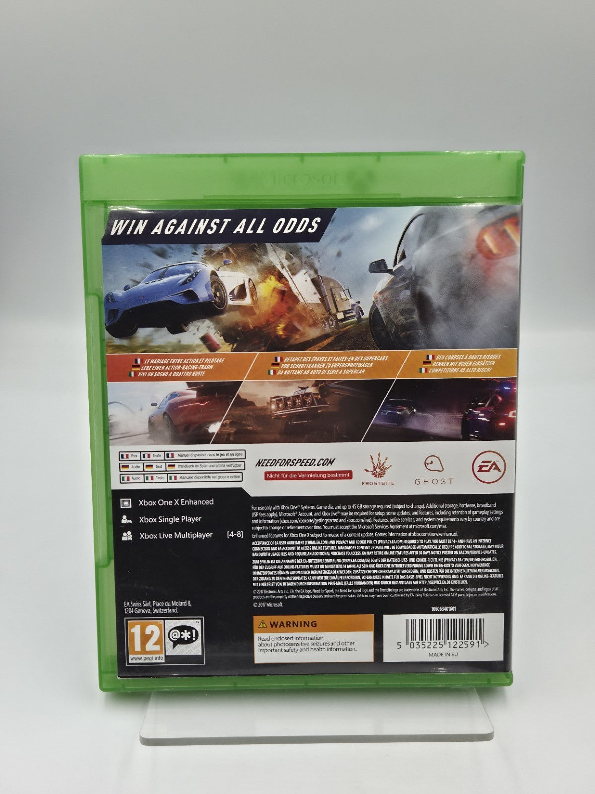 XBOXOne Spiel Need For Speed Payback mit OVP und Anleitung Multilingual