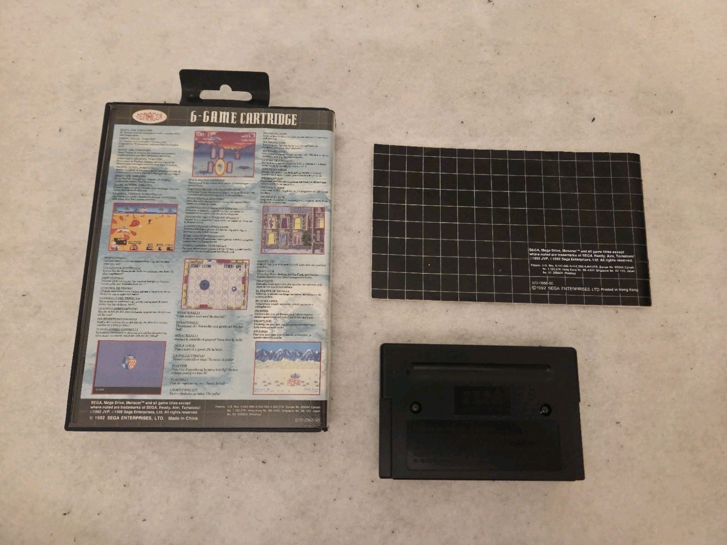 Sega Mega Drive Menacer Light Gun Zapper OVP 1992 