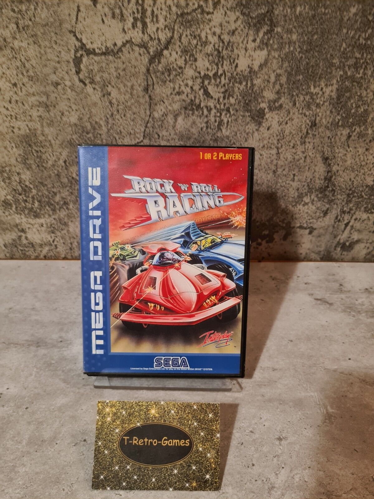 Sega Mega Drive Spiel Rock N Roll Racing mit OVP und Anleitung Multi Language - T-Retro-Games 