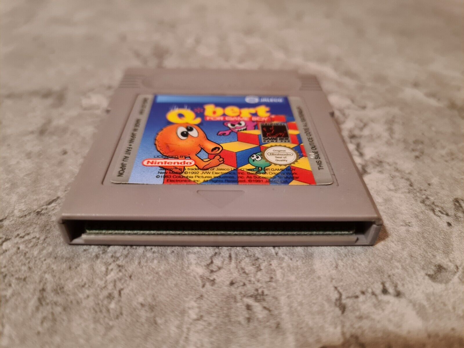 Nintendo Gameboy Classic Spiel Q Bert Modul FAH - T-Retro-Games 