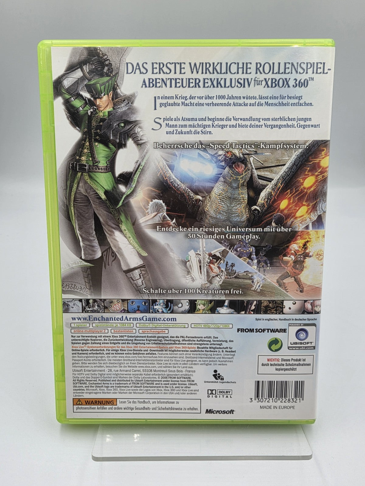 XBOX360 Spiel Enchanted Arms mit OVP und Anleitung Deutsch 