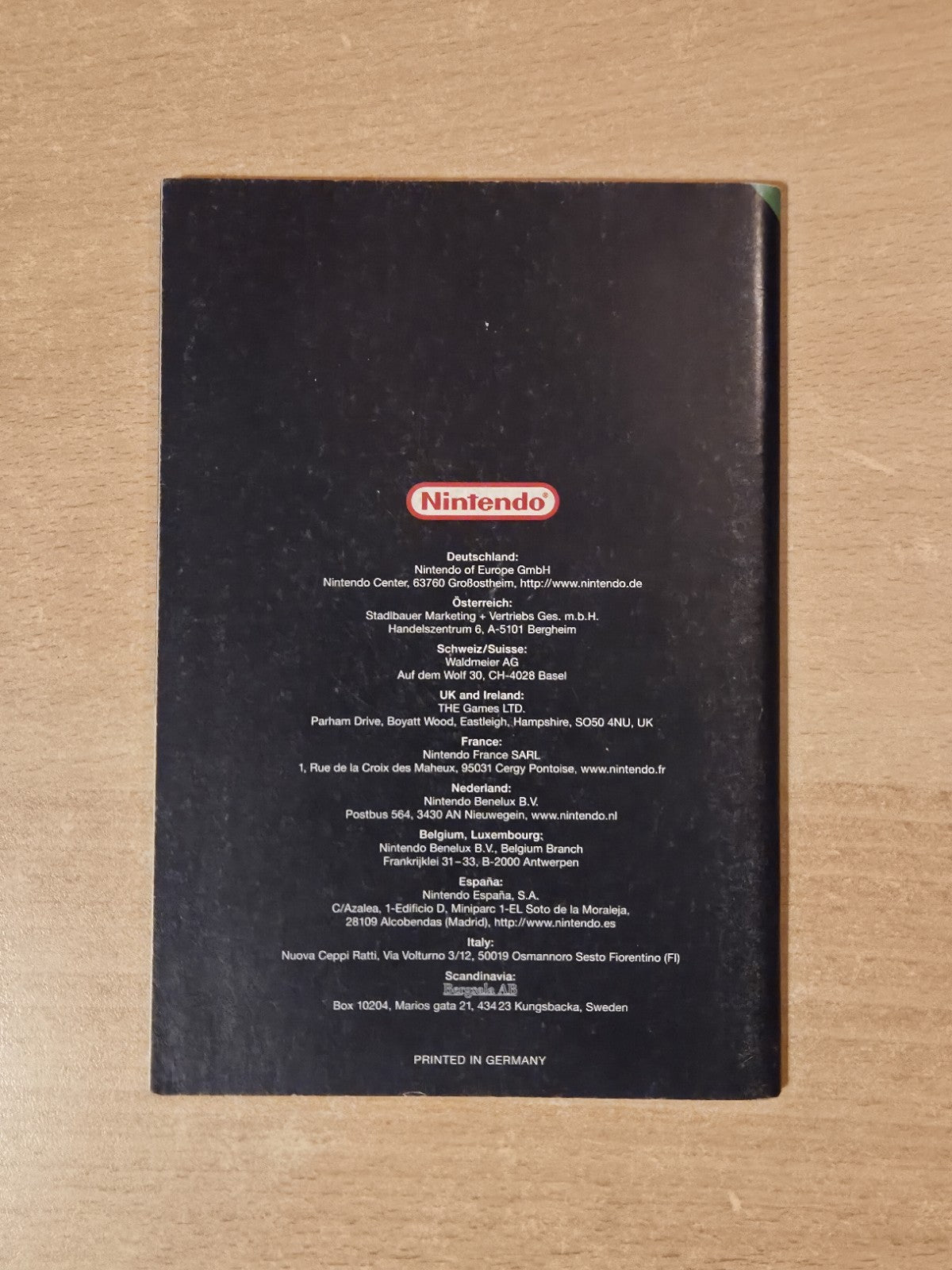 N64 Nintendo 64 Mario Tennis Instruction Booklet EUR