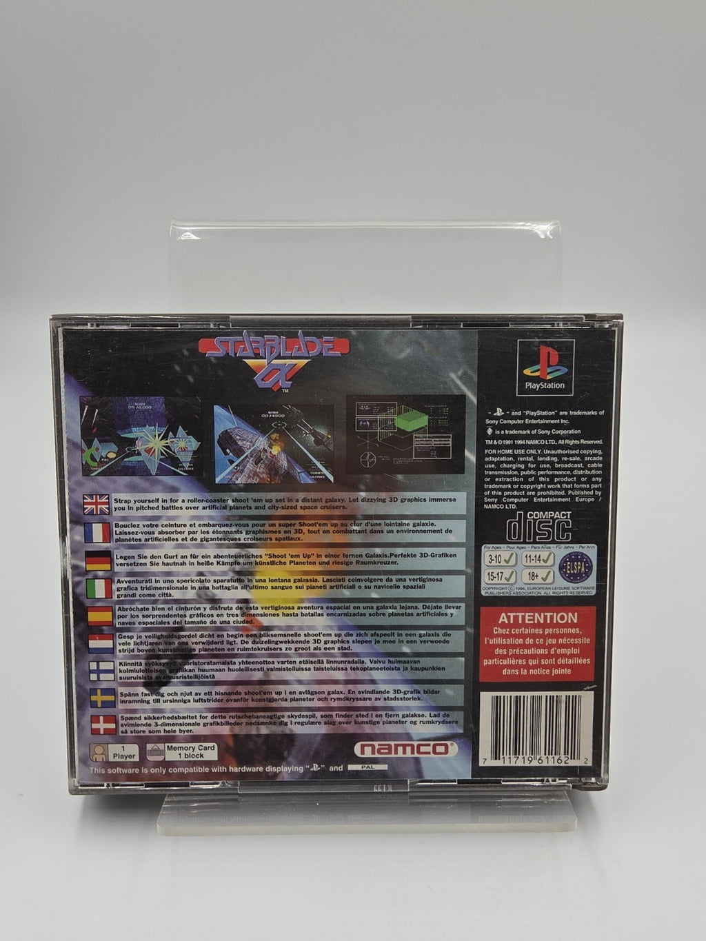 PS1 Playstation 1 Spiel Starblade mit OVP Multilingual 