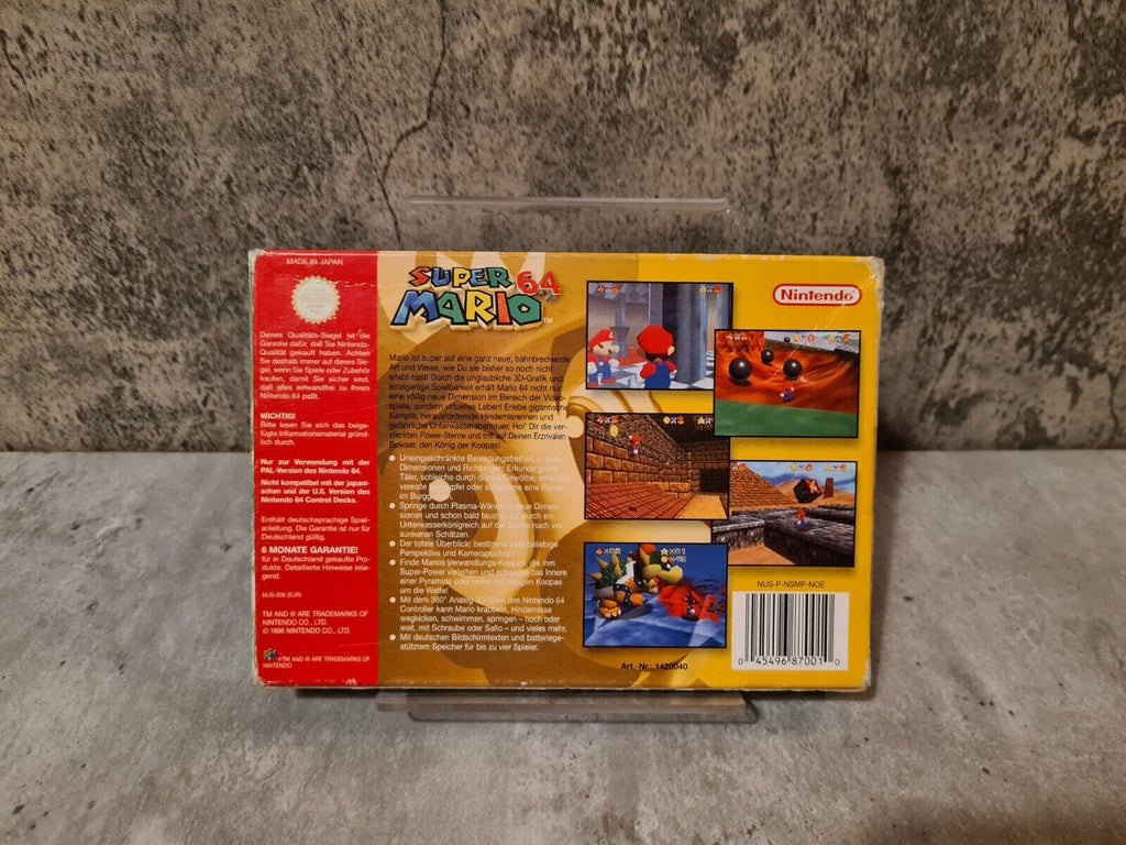 N64 Nintendo 64 Super Mario 64 mit OVP und Anleitung NOE - T-Retro-Games 