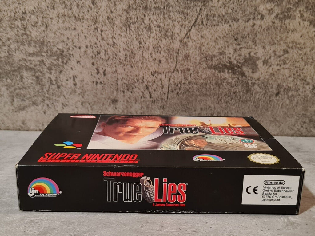 SNES Super Nintendo True Lies mit OVP und Anleitung NOE - T-Retro-Games 