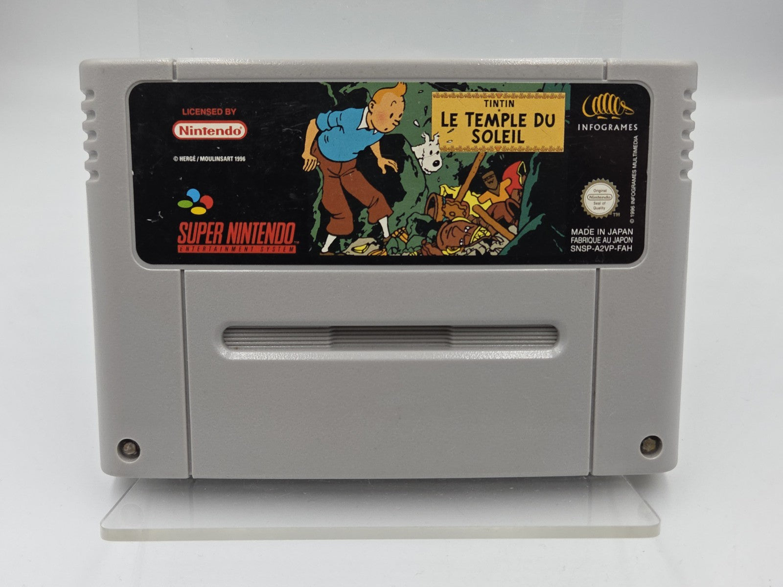 SNES Super Nintendo Spiel TinTin Le Temple Du Soleil FAH Modul