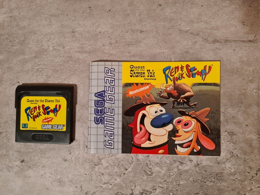 Game Gear The Ren & Stimpy Show Quest for the Shaven Yak mit OVP + Anleitung - T-Retro-Games 