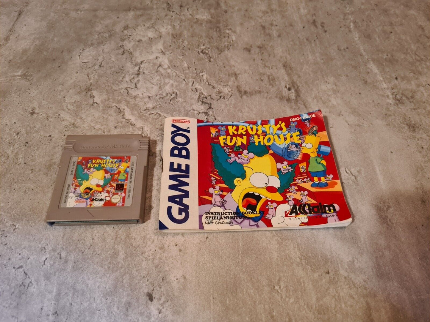 Nintendo Game Boy Classic Spiel Krusty's Fun House mit OVP und Anleitung NOE - T-Retro-Games 