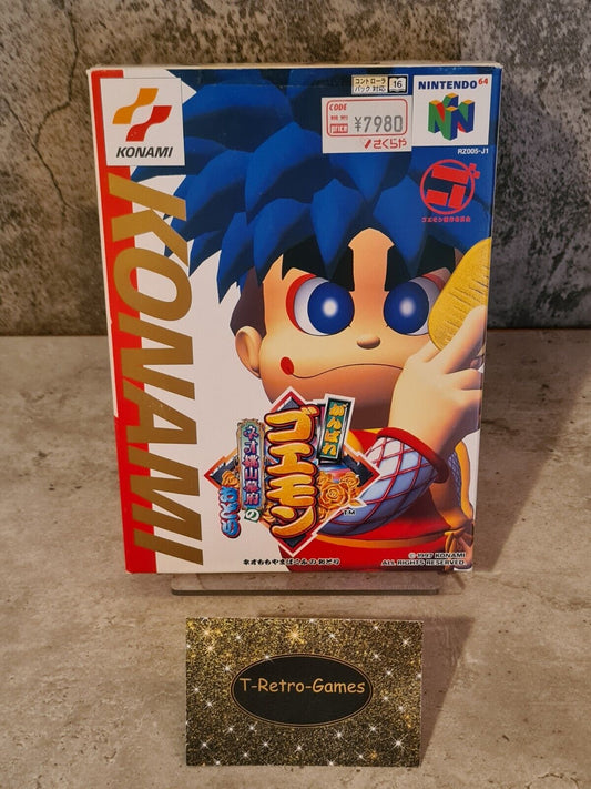 N64 Nintendo 64 NTSC-J Ganbare Gaemon mit OVP und Anleitung Japan - T-Retro-Games 