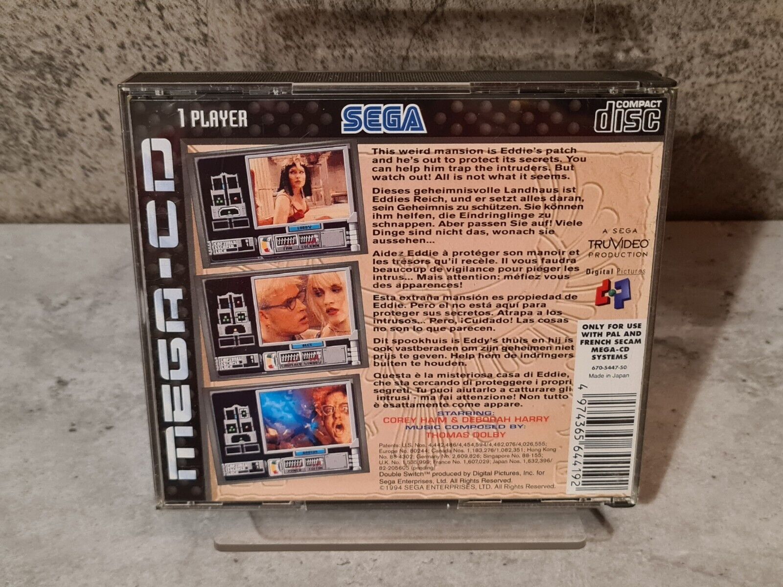 Sega Mega-CD Double Switch mit OVP und Anleitung Multi Language - T-Retro-Games 