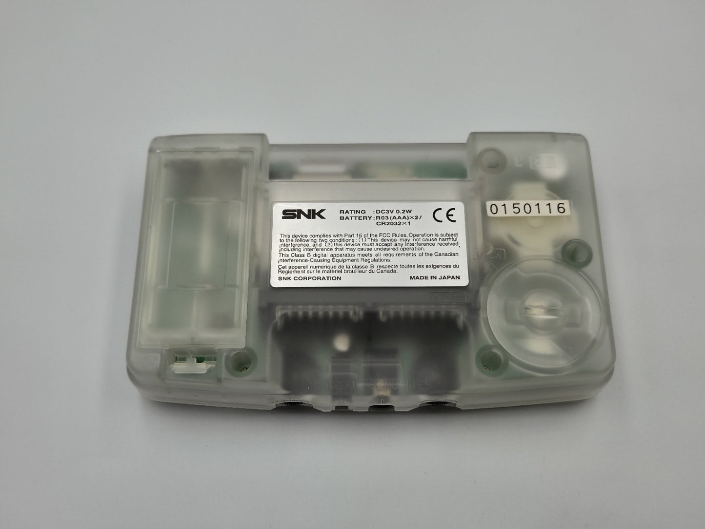 NeoGeo Pocket  SNK Clear Konsole Console Japan SNK OVP