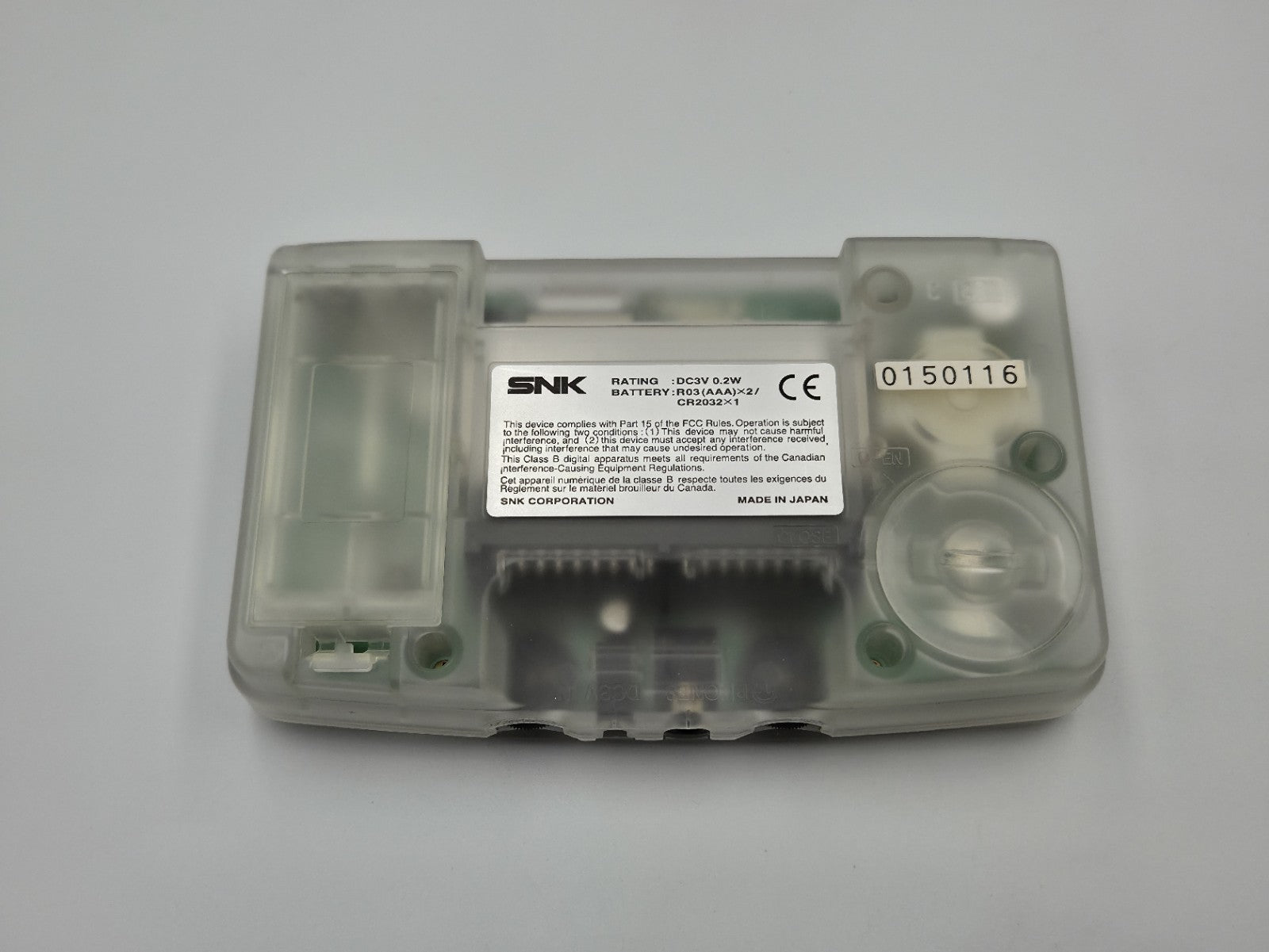 NeoGeo Pocket  SNK Clear Konsole Console Japan SNK OVP