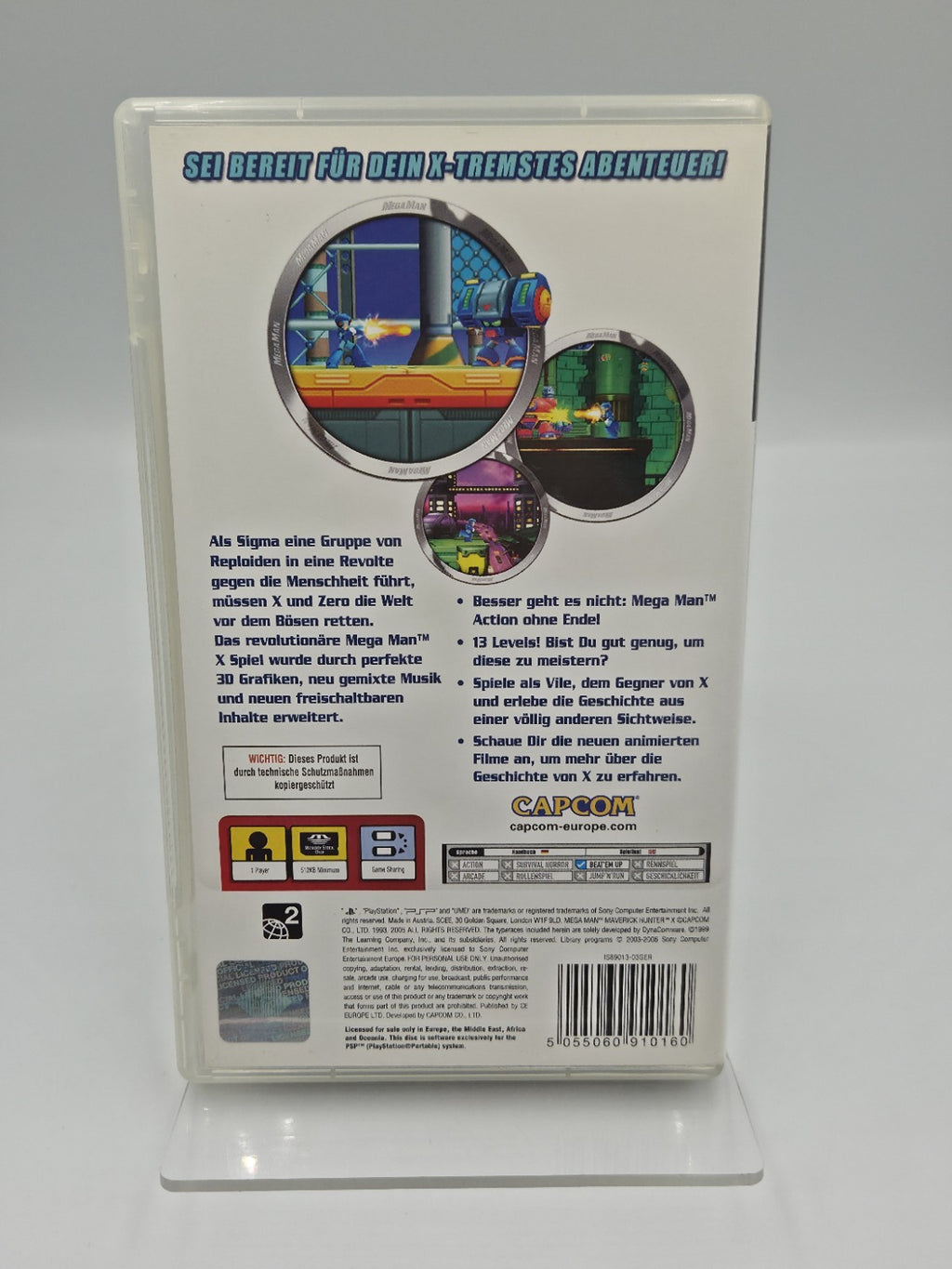 Sony PSP Spiel Mega Man Maverick Hunter X mit OVP und Anleitung Deutsch