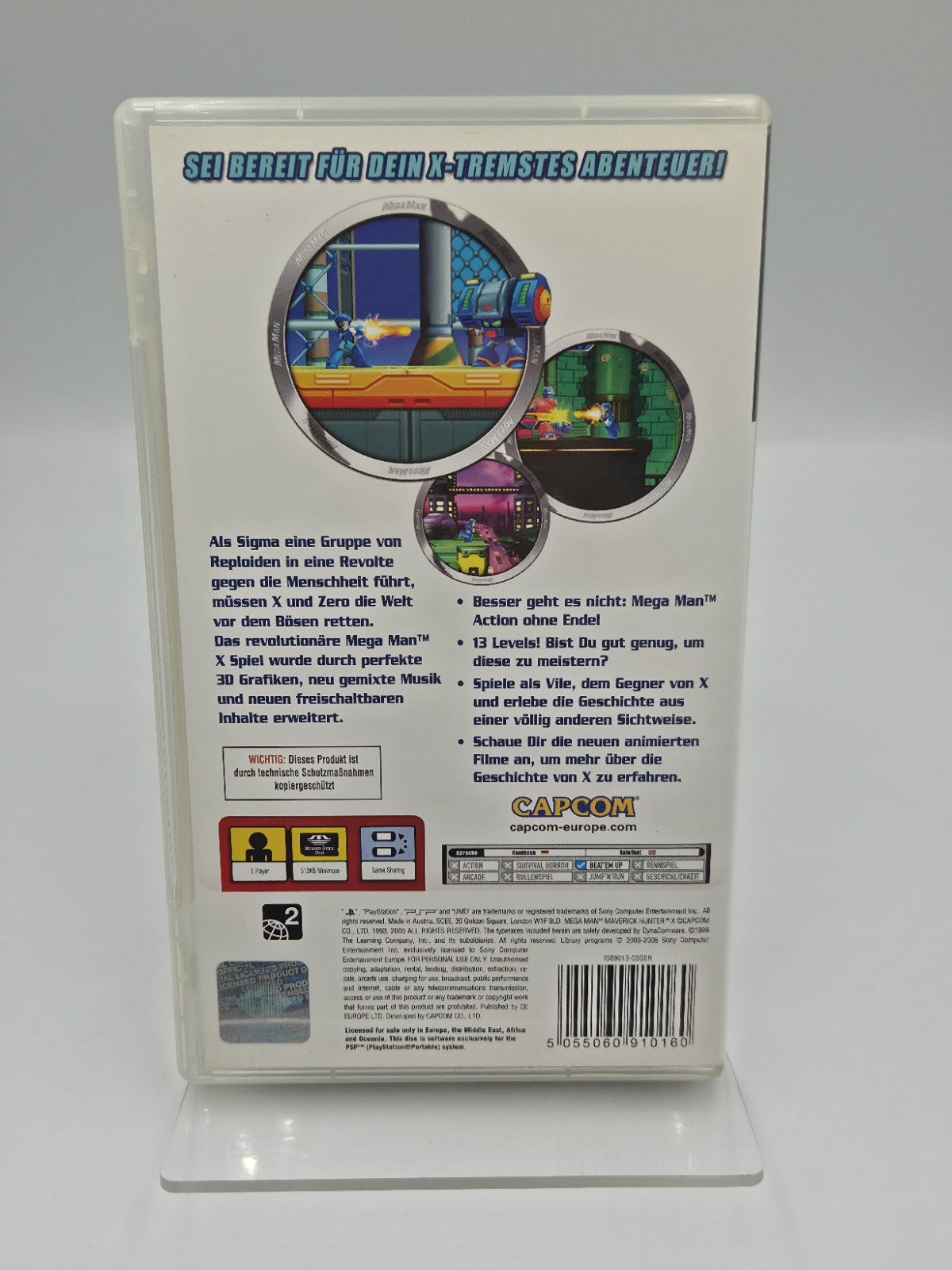 Sony PSP Spiel Mega Man Maverick Hunter X mit OVP und Anleitung Deutsch