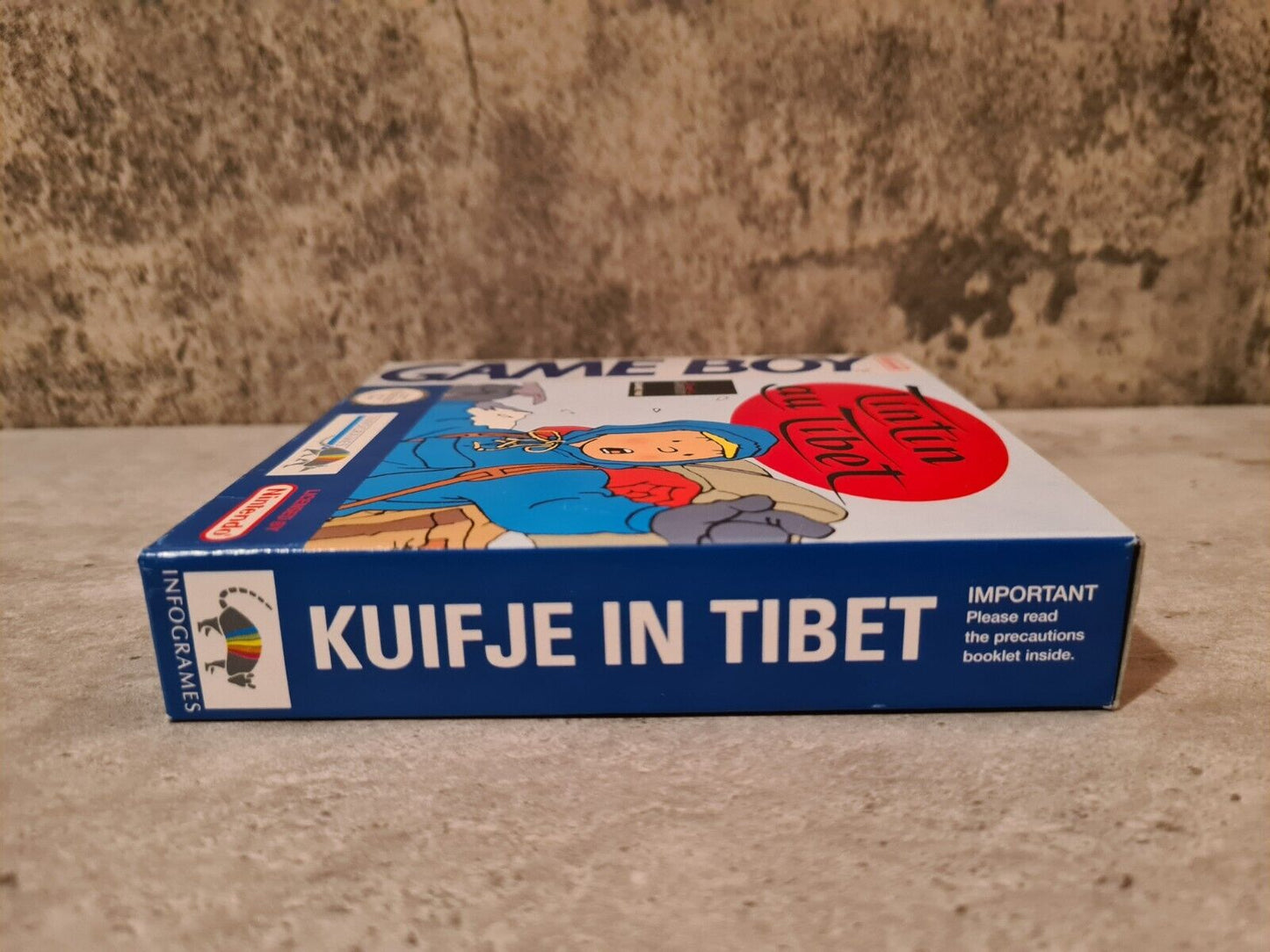 Nintendo Game Boy Classic TinTin au Tibet mit OVP und Anleitung FAH - T-Retro-Games 
