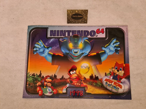N64 Nintendo 64 Kalender Calendar 1998 Nintendo - T-Retro-Games 