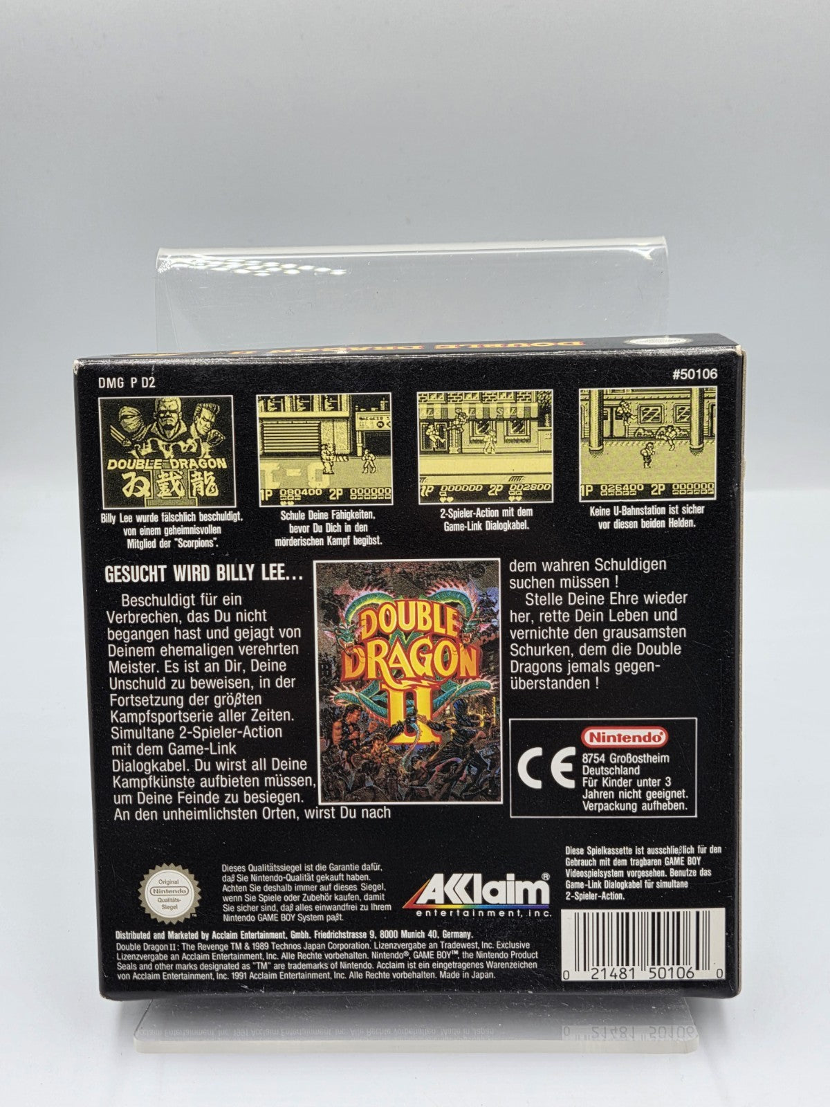 Nintendo Game Boy Classic Double Dragon II mit OVP und Anleitung NOE - T-Retro-Games 