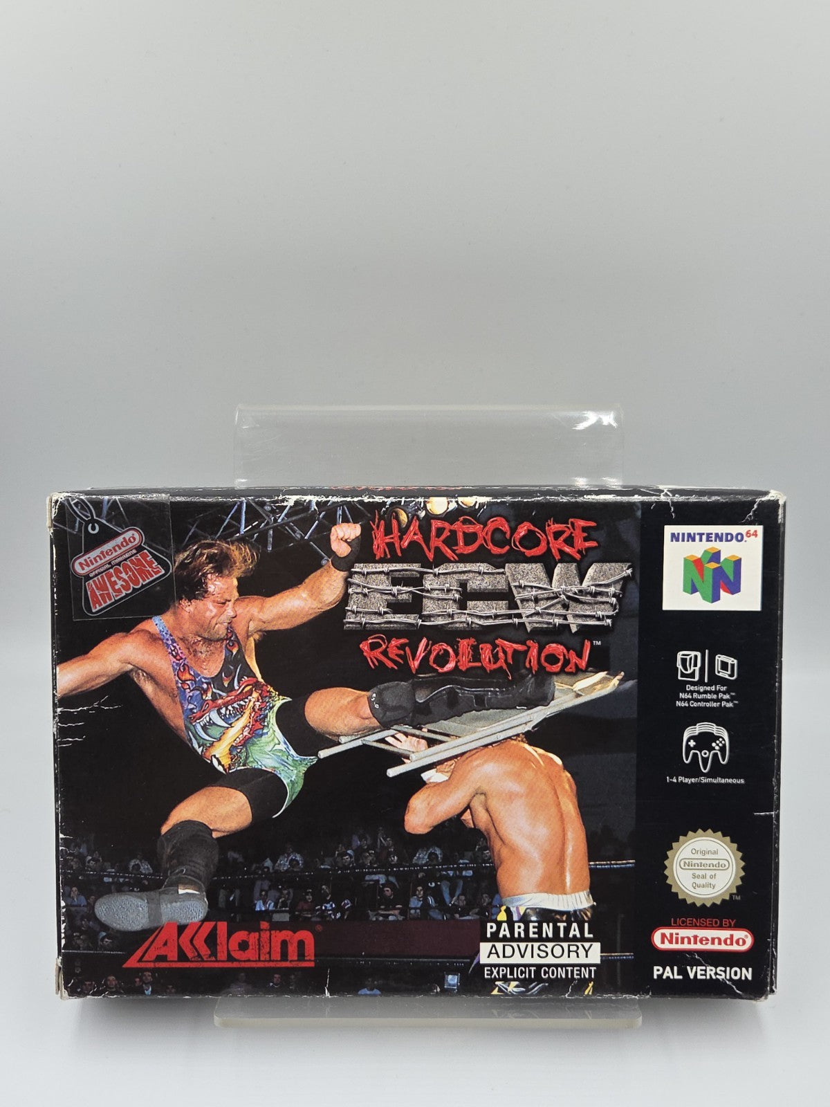 N64 Nintendo 64 ECW Hardcore Revolution mit OVP und Anleitung EUR