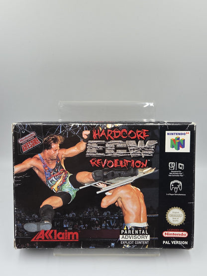 N64 Nintendo 64 ECW Hardcore Revolution mit OVP und Anleitung EUR